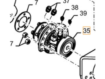 Motor hidráulico CASE