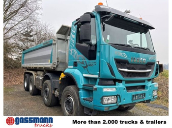 Camião basculante Iveco Trakker AD340T45 8x4, Bordmatik, hydr.: foto 2