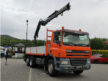 Camião de caixa aberta/ Plataforma, Camião grua DAF CF 85.380 6x2 Oś Skrętna Skrzynia HDS HIAB 220C + Pilot: foto 3