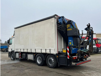 Camião grua, Camião de lona Mercedes-Benz Actros 2541 L6x2 Pritsche Heckkran 34m/to, Jib,: foto 4