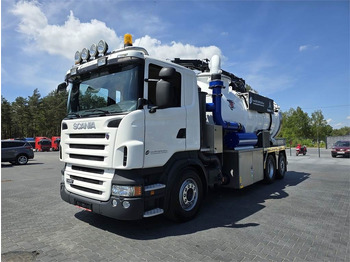 Caminhão limpa fossa Scania Saugbagger Larsen FlexVac 311 Vacuum suction loade: foto 4