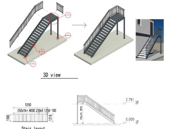 Equipamento de construção STIARCASE TO SUIT PORTABLE OFFICE OF CONTAINERS: foto 3