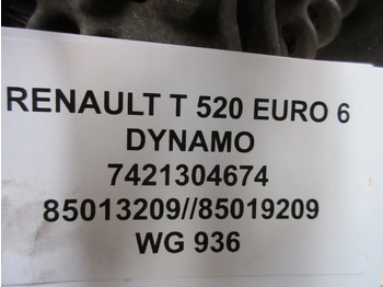 Alternador por Camião Renault 7421304674 // 7485013209 // 7485019209 DYNAMO RENAULT T 520 EURO 6: foto 5