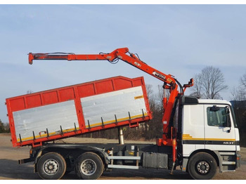 Camião basculante Mercedes-Benz Actros 1831 Wywrotka 6x2 / Kiper + HDS Stan * BDB *: foto 3