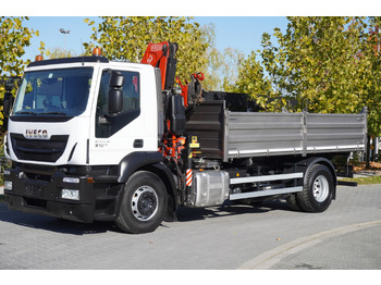 Camião grua IVECO Stralis 310 E6 / NEW 3-sided tipper / Fassi F135 crane with remote control: foto 3