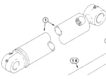 Cilindro hidráulico CASE