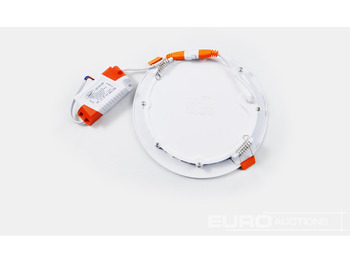 Equipamento de construção Unused 80x LED Panel Recessed 12W - LED SMD - Round - 6500K (daylight) - 960 Lumens - AC220-240V - IP20 - Lifetime: 30,000 hours - Driver included - Dimensions: 170mm x 20mm - Mounting diameterR : 140: foto 2