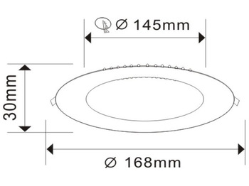 Equipamento de construção Unused 80x LED Panel Recessed 12W - LED SMD - Round - 6500K (daylight) - 960 Lumens - AC220-240V - IP20 - Lifetime: 30,000 hours - Driver included - Dimensions: 170mm x 20mm - Mounting diameterR : 140: foto 3