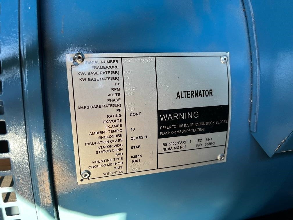 Gerador elétrico novo Ricardo 100KVA (80KW) SILENT GENERATOR 3 PHASE 50HZ 400V: foto 9 Gerador elétrico novo Ricardo 100KVA (80KW) SILENT GENERATOR 3 PHASE 50HZ 400V: foto 9