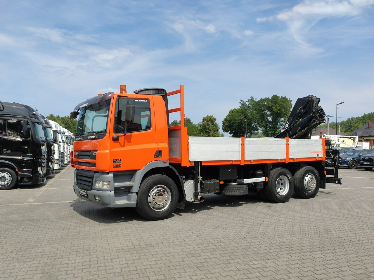 Camião de caixa aberta/ Plataforma, Camião grua DAF CF 85.380 6x2 Oś Skrętna Skrzynia HDS HIAB 220C + Pilot: foto 31