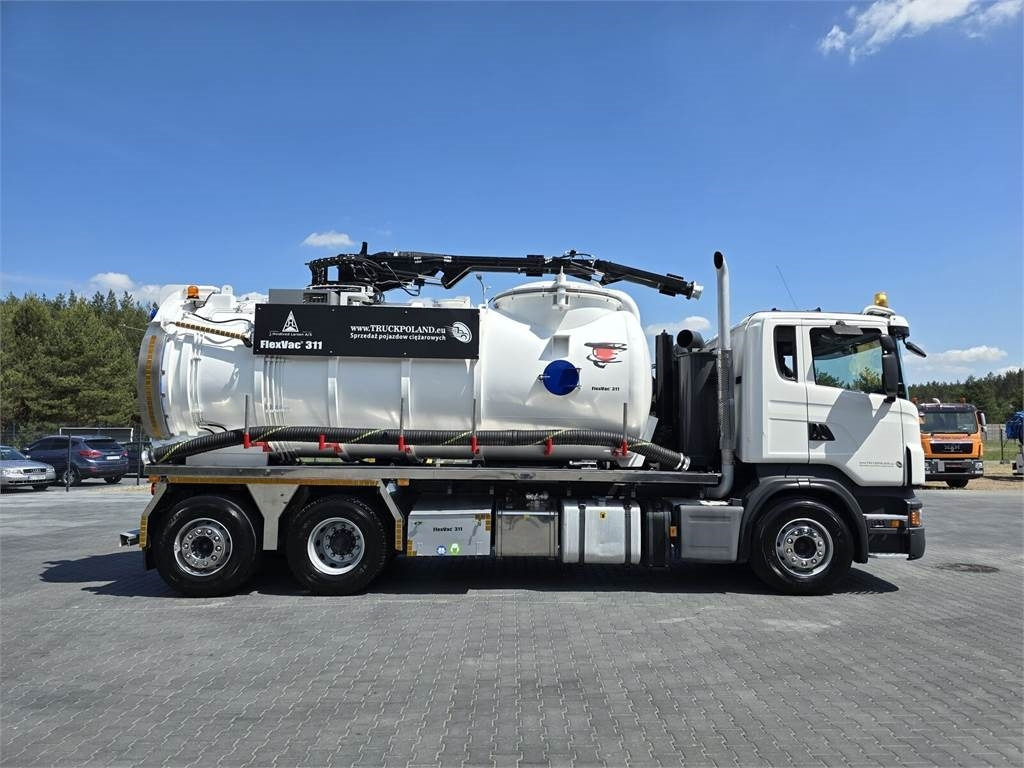 Caminhão limpa fossa Scania Saugbagger Larsen FlexVac 311 Vacuum suction loade: foto 8