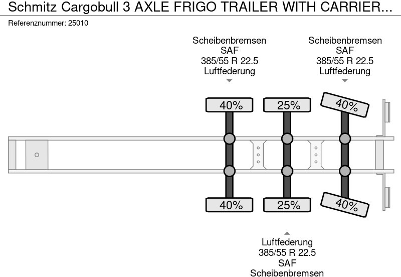 Semi-reboque frigorífico Schmitz Cargobull 3 AXLE FRIGO TRAILER WITH CARRIER VECTOR 1550: foto 7