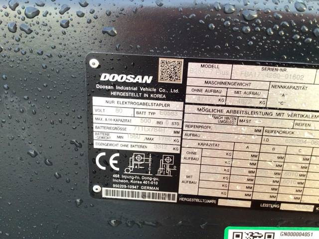 Empilhadeira elétrica Doosan B25X-7 PLUS: foto 6