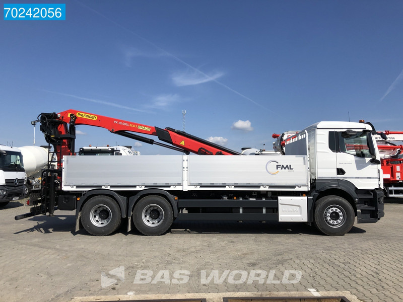 Camião de caixa aberta/ Plataforma, Camião grua novo MAN TGS 26.440 6X4 NEW Palfinger PK 18.001 L SLD3 Kran Crane Euro 6: foto 14