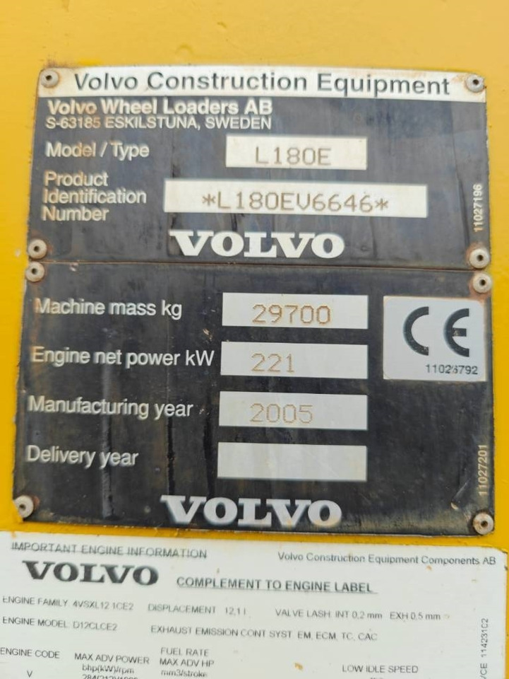 Leasing de Volvo L 180 E  Volvo L 180 E: foto 19