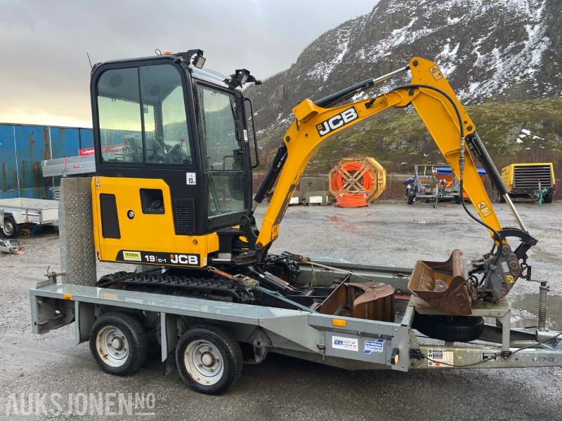 Mini escavadeira 2018 JCB 19C-1 Minigraver med Ifor Williams henger: foto 7