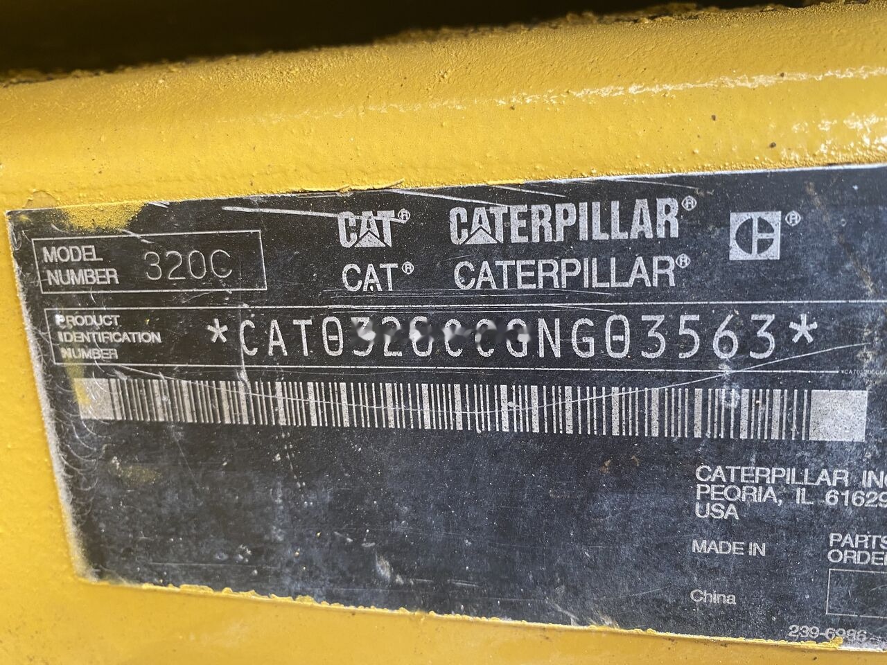 Escavadora de rastos Caterpillar 320C: foto 7