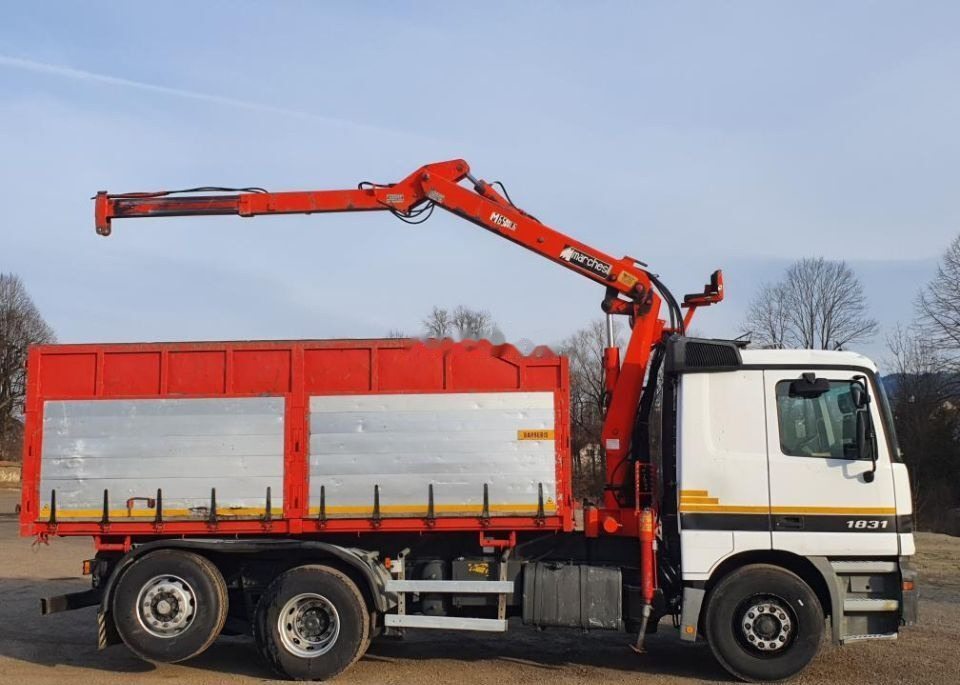 Camião basculante Mercedes-Benz Actros 1831 Wywrotka 6x2 / Kiper + HDS Stan * BDB *: foto 14