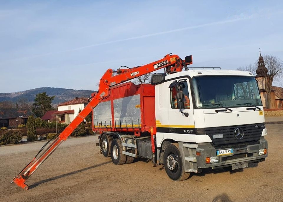 Camião basculante Mercedes-Benz Actros 1831 Wywrotka 6x2 / Kiper + HDS Stan * BDB *: foto 17