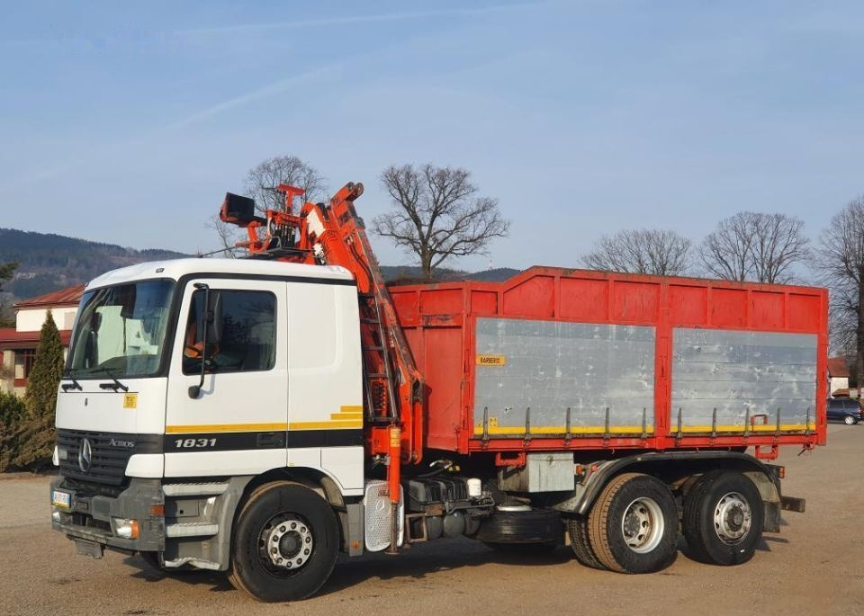 Camião basculante Mercedes-Benz Actros 1831 Wywrotka 6x2 / Kiper + HDS Stan * BDB *: foto 10