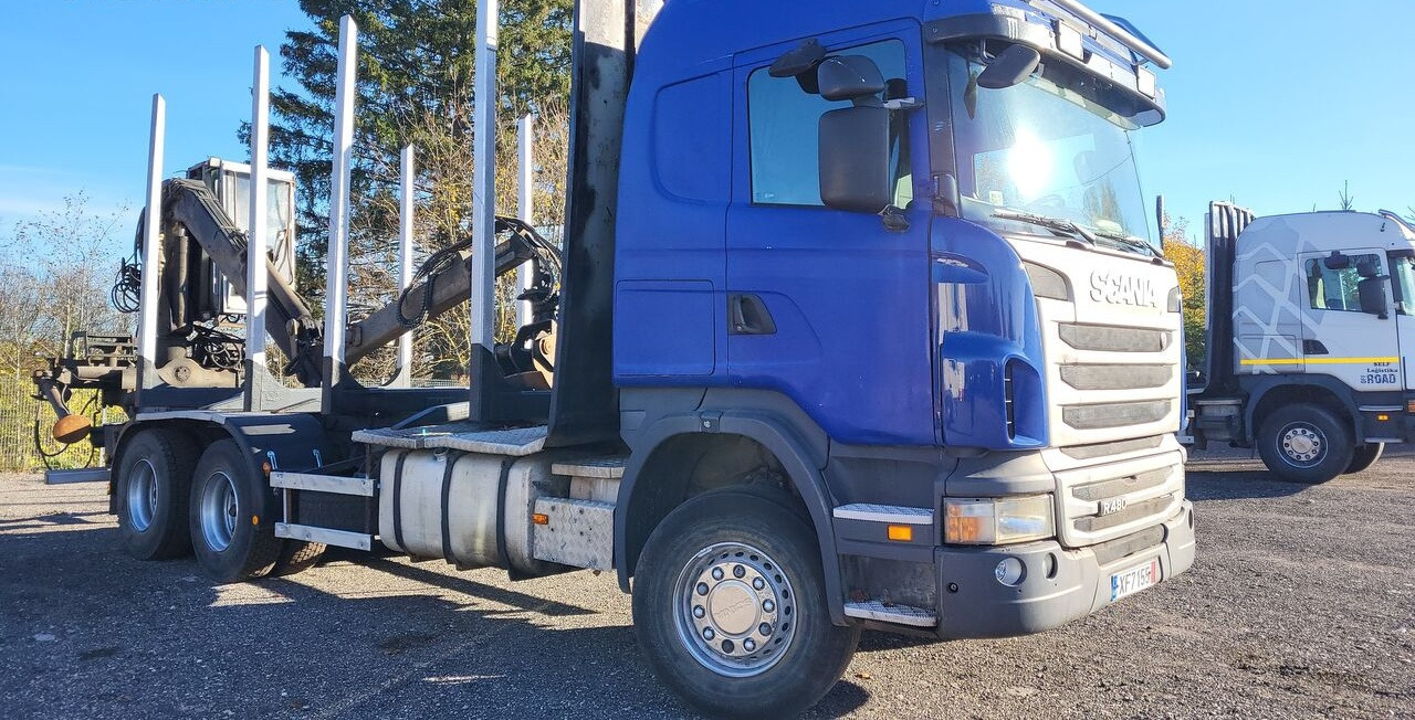 Camião de transporte de madeira, Camião grua Scania G480: foto 33