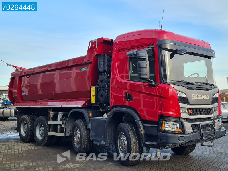 Camião basculante Scania P410 8X4 19m3 Big-Axle Steelsuspension Euro 6: foto 9