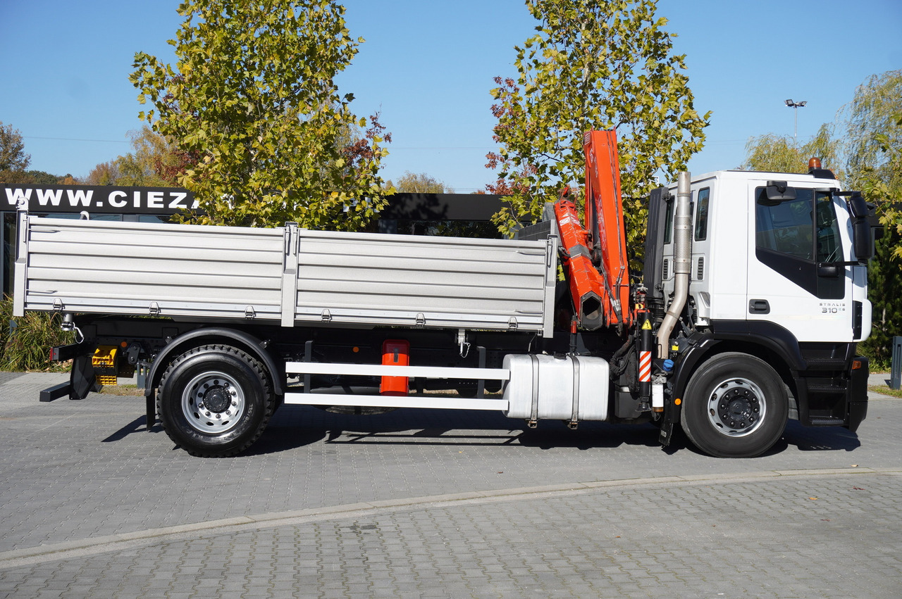 Camião grua IVECO Stralis 310 E6 / NEW 3-sided tipper / Fassi F135 crane with remote control: foto 24