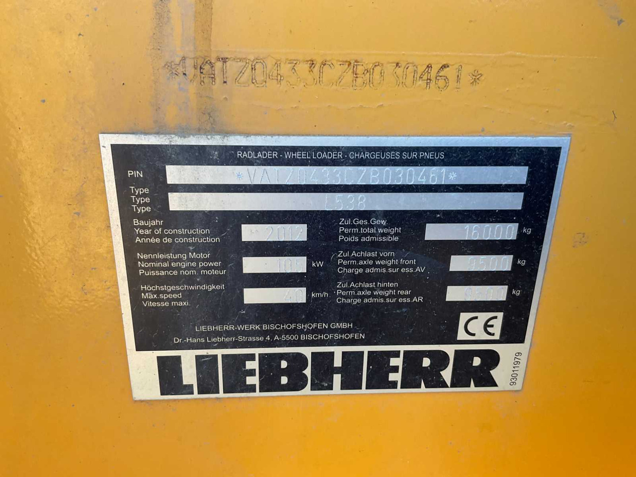 Pá carregadora de rodas Liebherr L538: foto 17