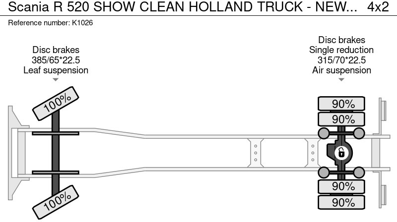 Camião frigorífico Scania R 520 SHOW CLEAN HOLLAND TRUCK - NEW TYRES: foto 17