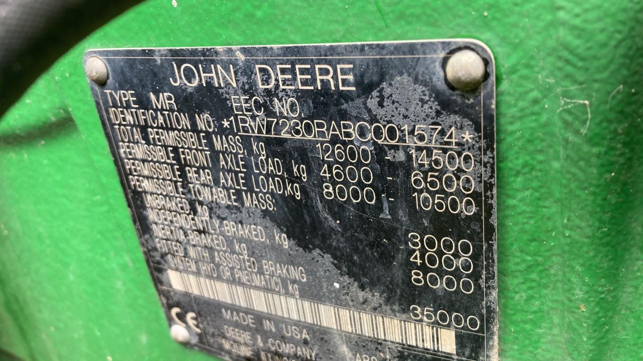 Trator John Deere 7230R: foto 13