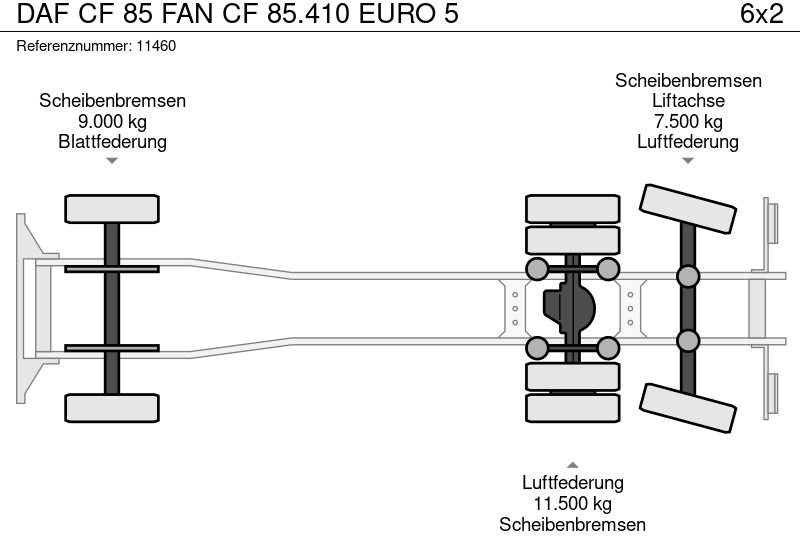 Camião chassi DAF CF 85 FAN CF 85.410 EURO 5: foto 15