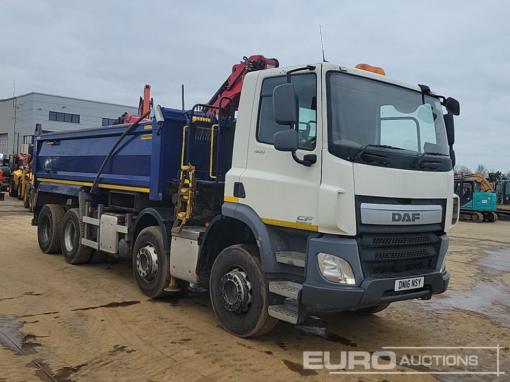 Camião basculante, Camião grua 2016 DAF CF400: foto 7